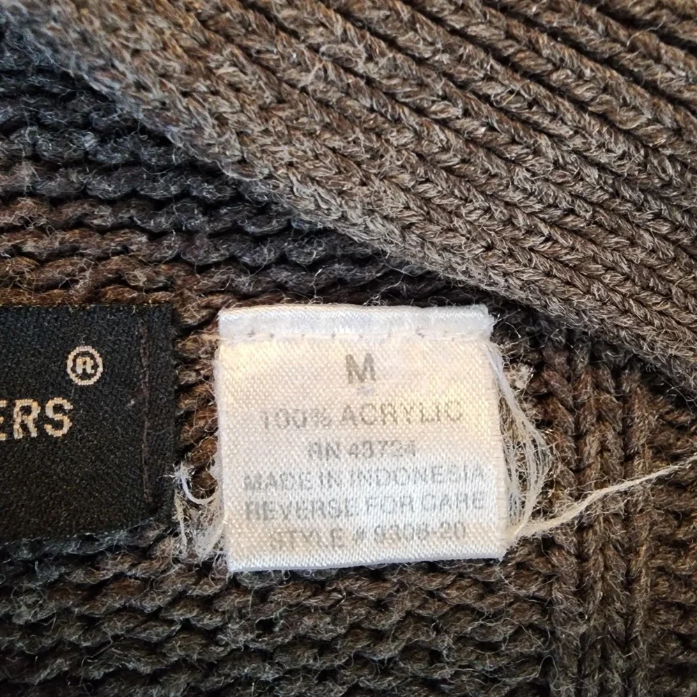 Vintage Knit Cardigan Grandpa Sweater Retro Academia Pockets *Flaws* Medium‎